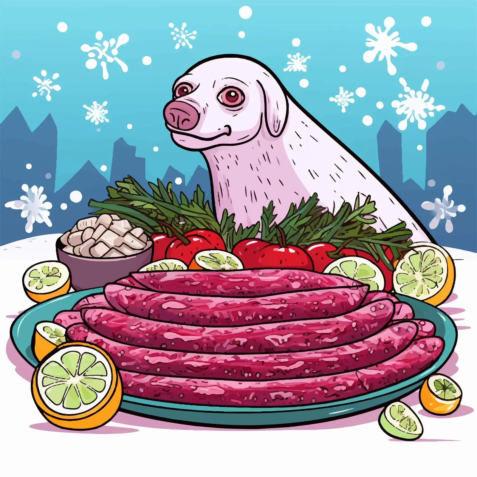 Herring Under a Fur Coat Festive Salad – free caucasian image from Dotvec