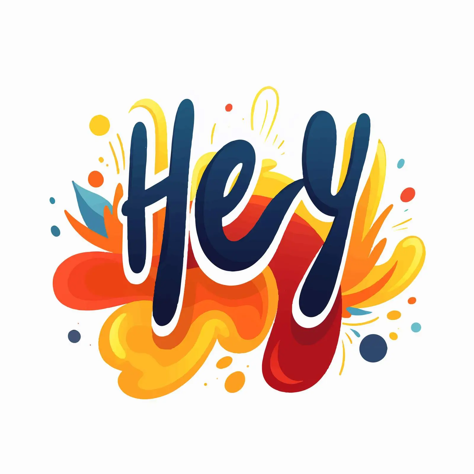 Modern Calligraphy Hey Hey Hey Phrase Vector — free download from Dotvec