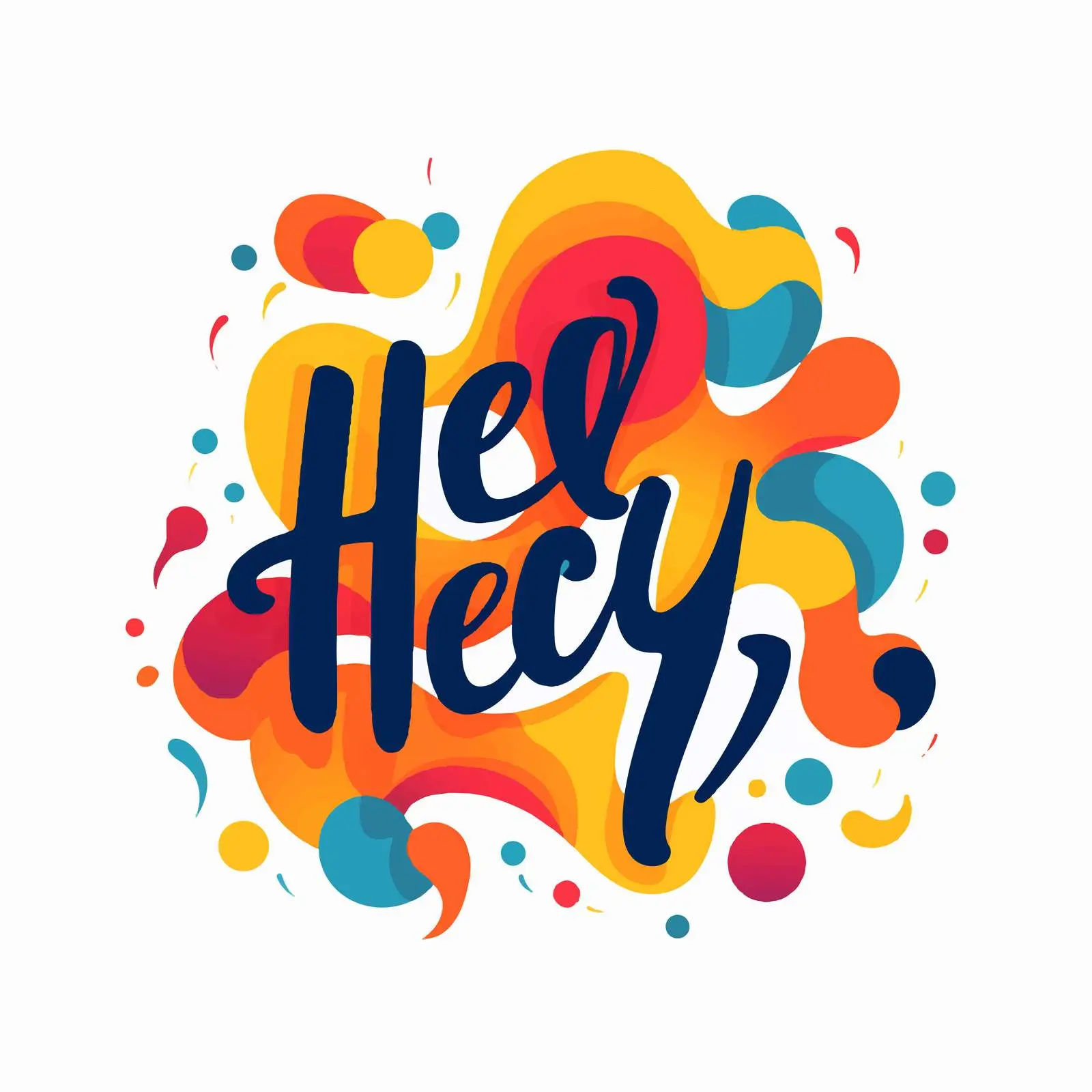 Modern Calligraphy Hey Hey Hey Phrase Vector — free download from Dotvec