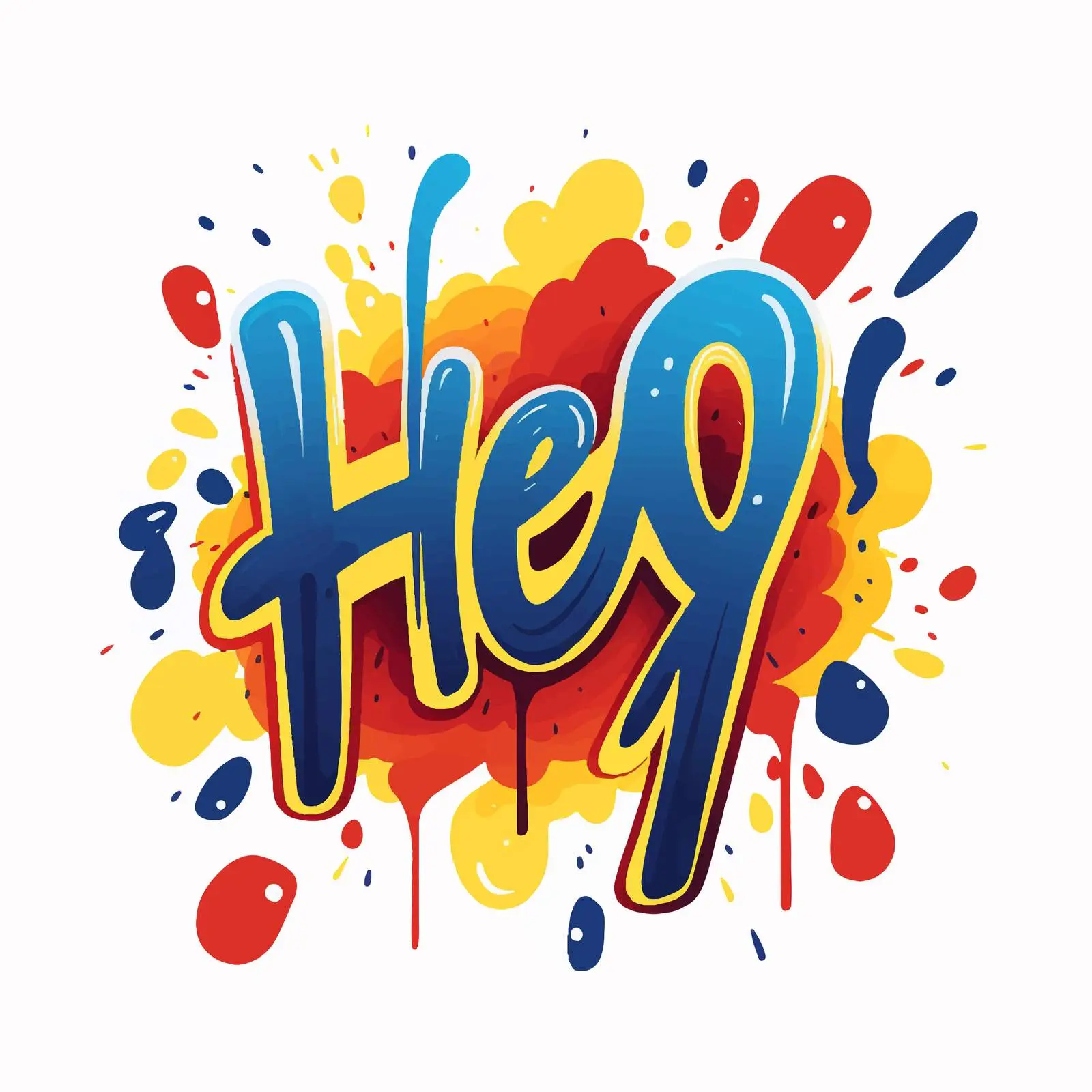 Modern Calligraphy Hey Hey Hey Vector Design — free download from Dotvec