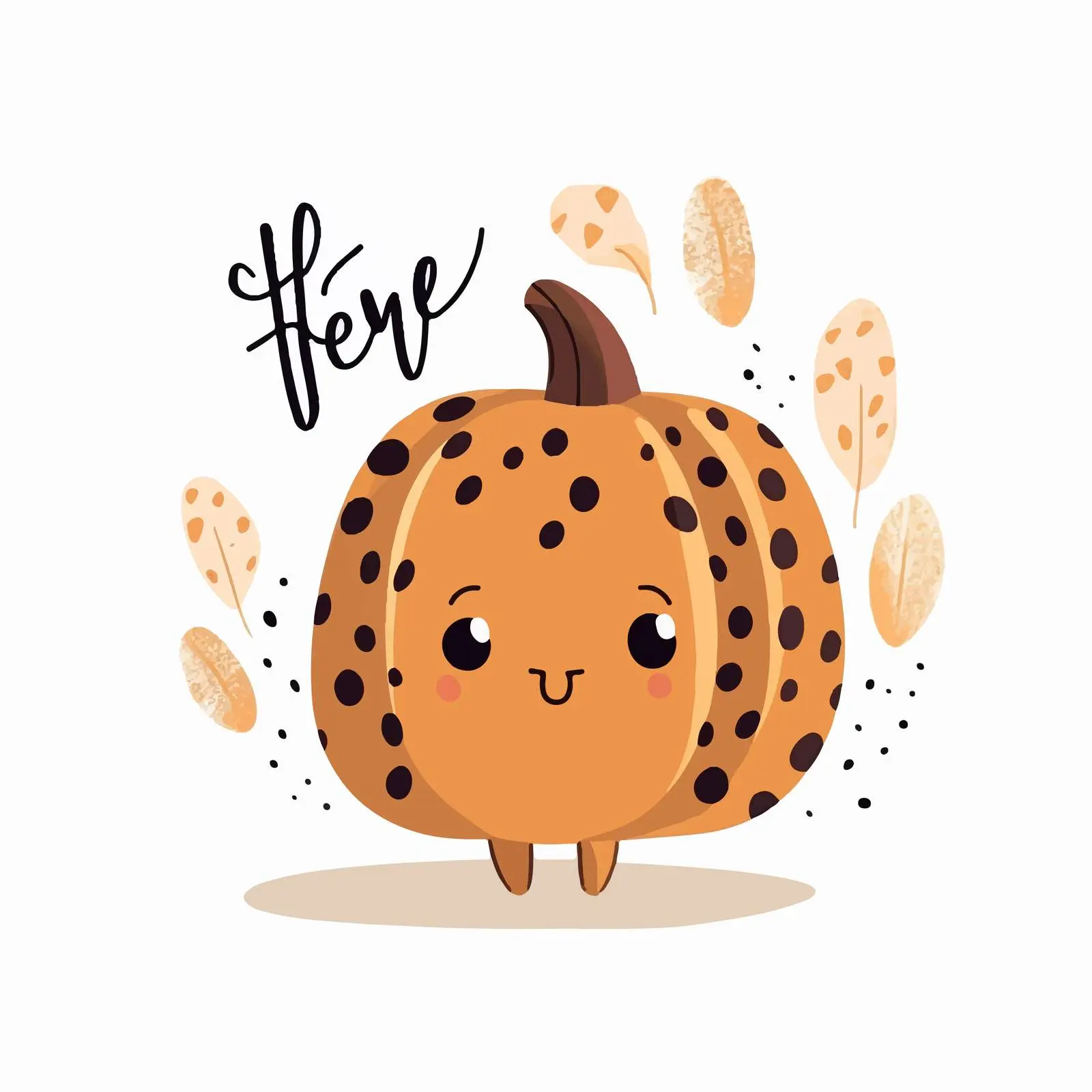 Stylish Handwritten Pumpkin Quotes Vector Art — free download from Dotvec