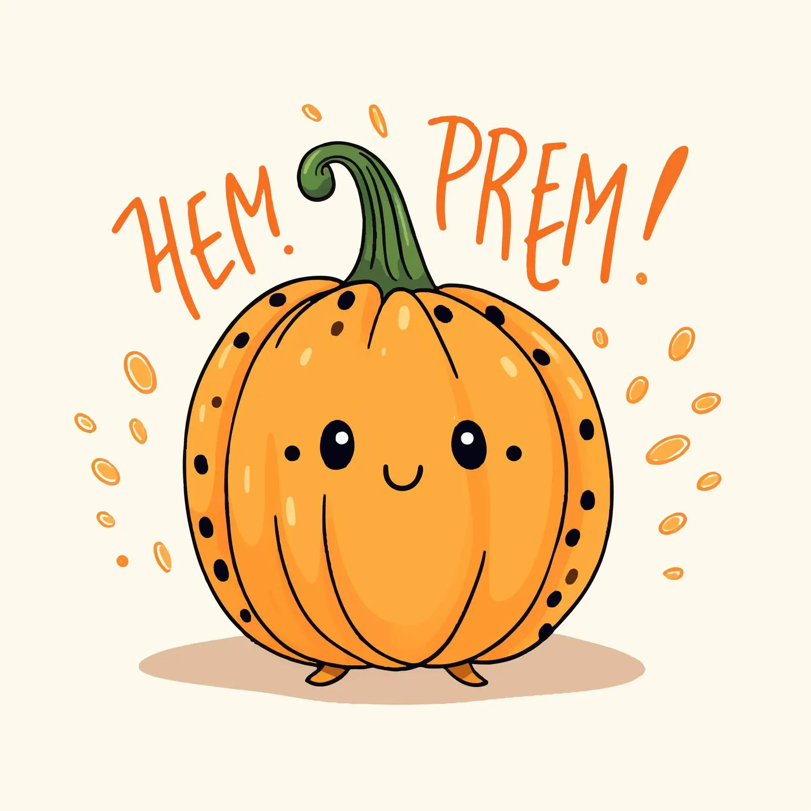 Stylish Handwritten Pumpkin Quotes Vector Art — free download from Dotvec