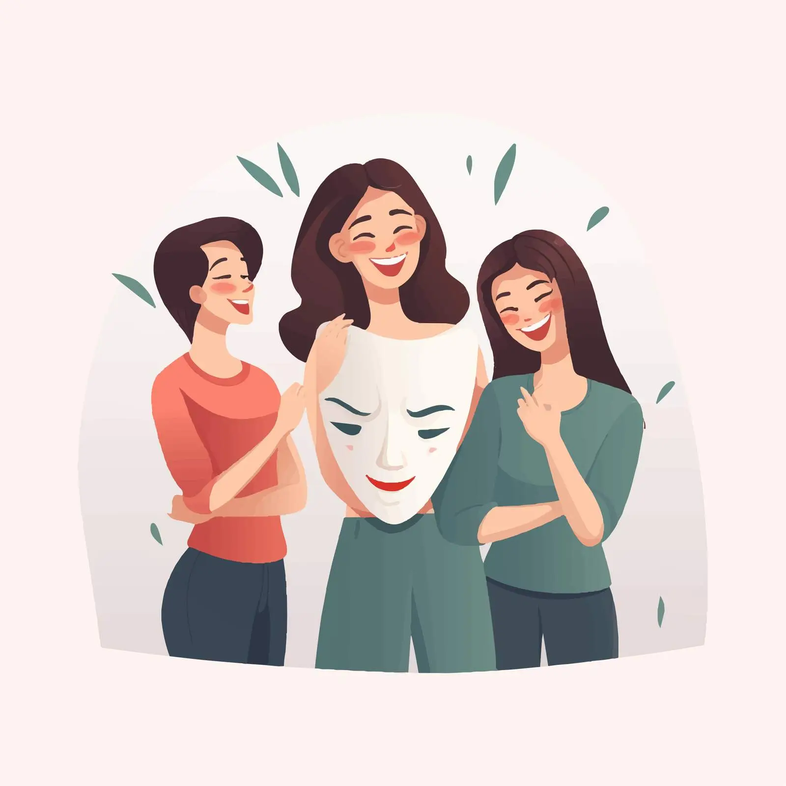Emotions Behind a Fake Smile Vector – free deception image from Dotvec