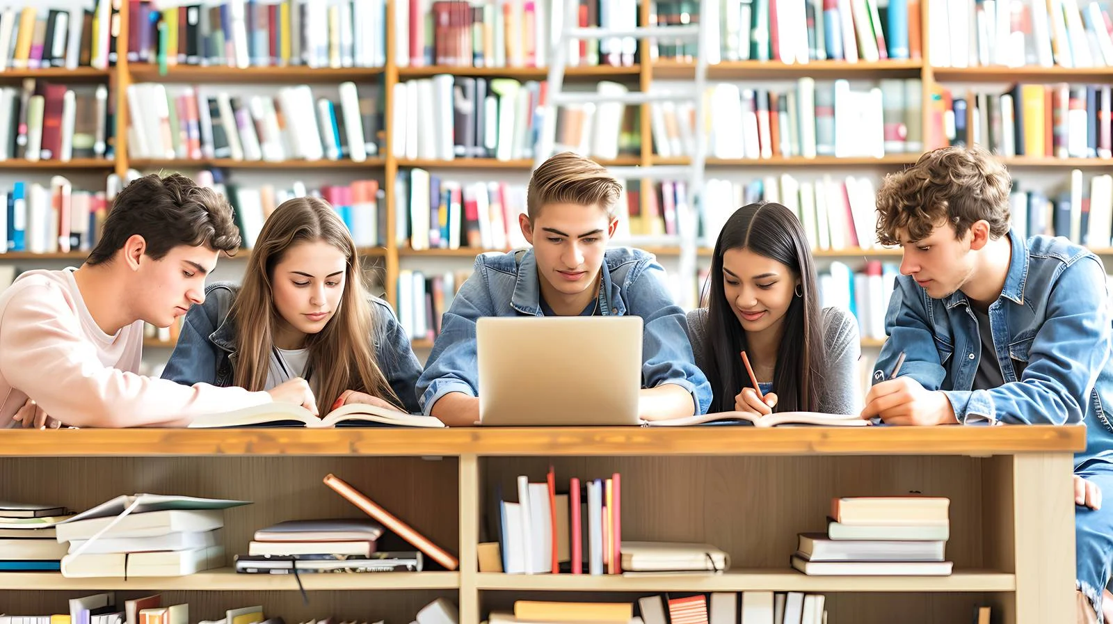 Students Studying and Reading Together — free download from Dotvec