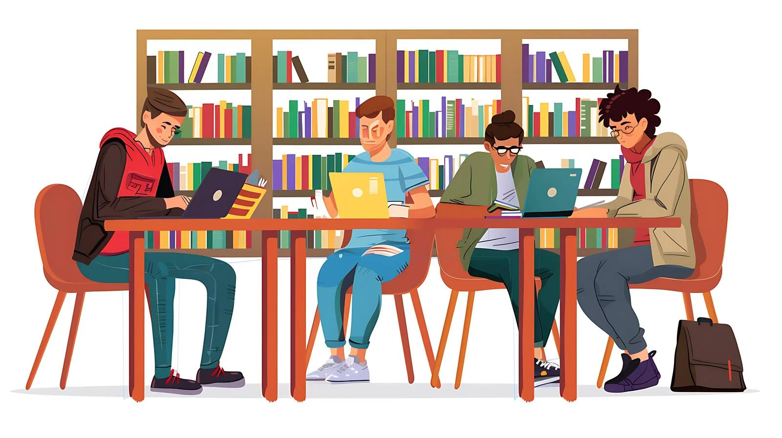 Students Studying and Reading Together — free download from Dotvec