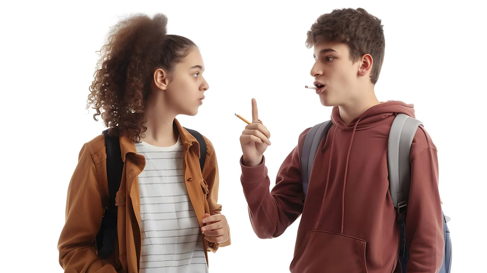 Teen Rejects Cigarette Offer — free download from Dotvec