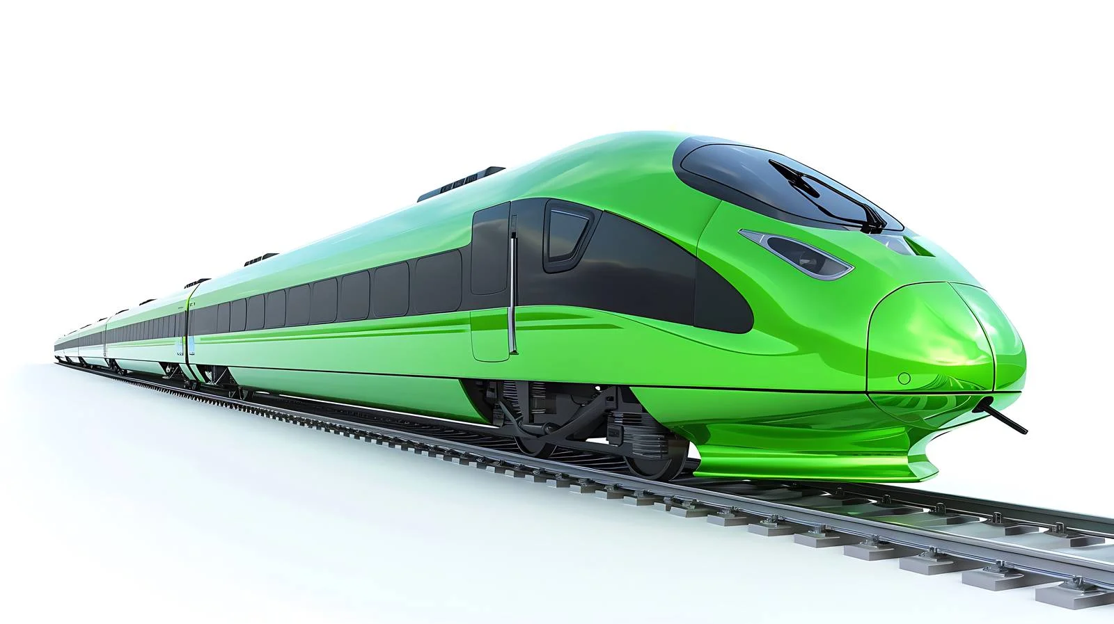 High-Speed Rail Green Giant Isolated — free download from Dotvec