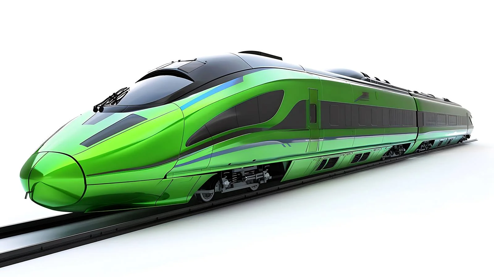 High-Speed Rail Green Giant Isolated — free download from Dotvec