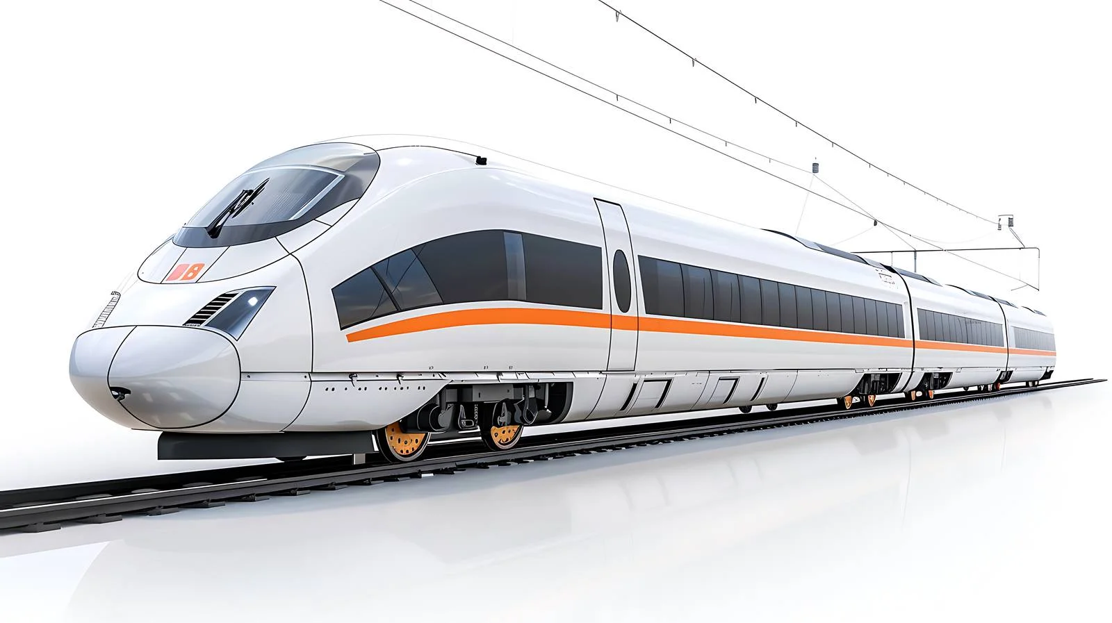 High-Speed Rail in Spring Scene — free download from Dotvec