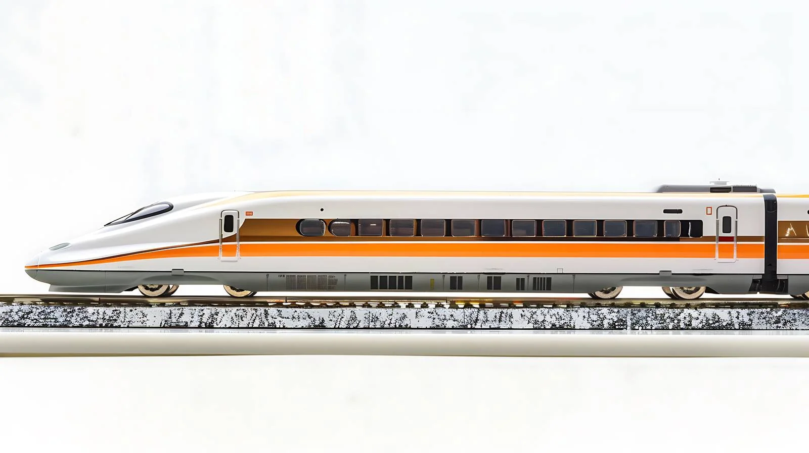 High-Speed Rail Spring Scene — free download from Dotvec