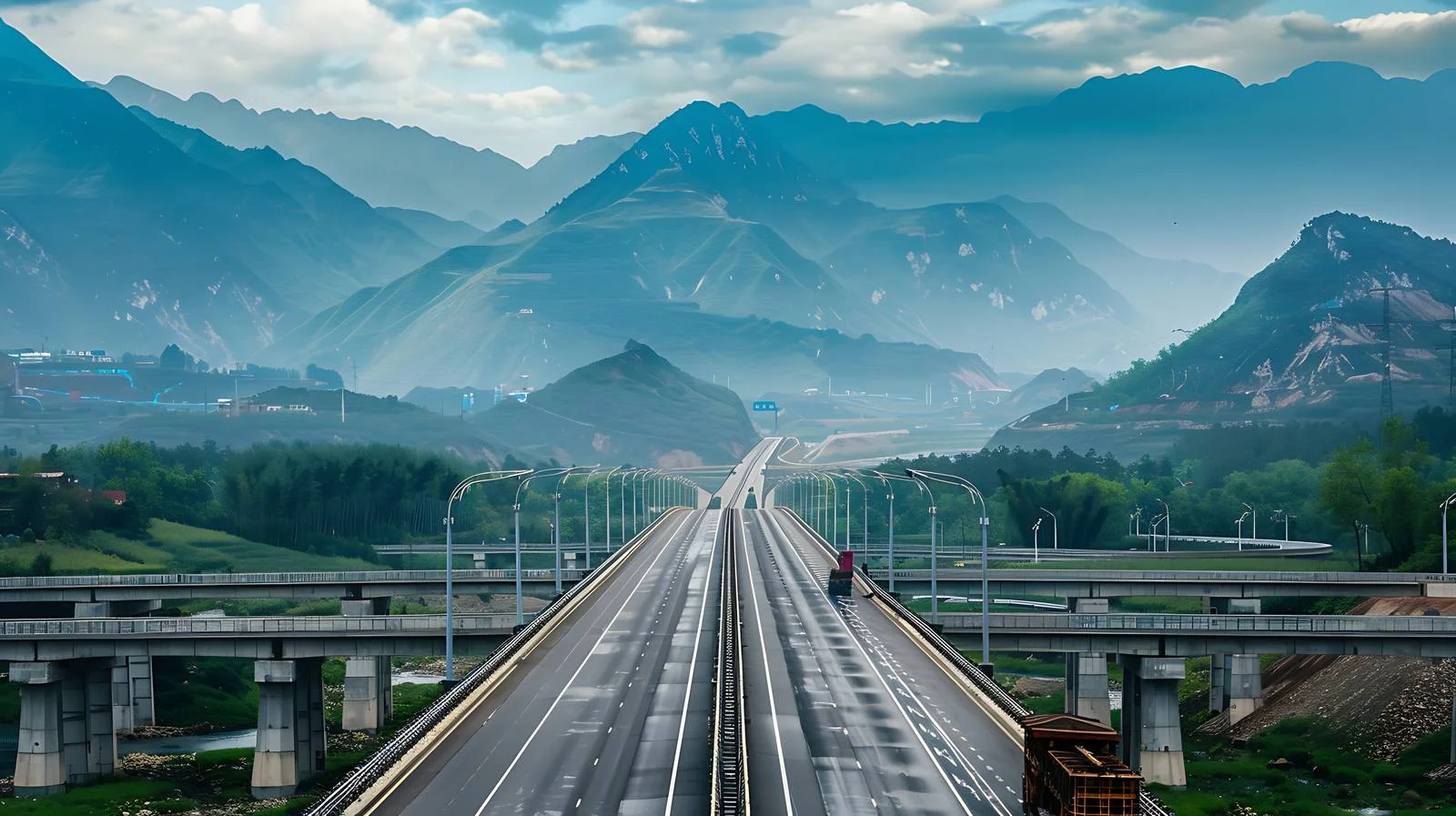 Mountainous Highway Construction in Western Areas — free download from Dotvec