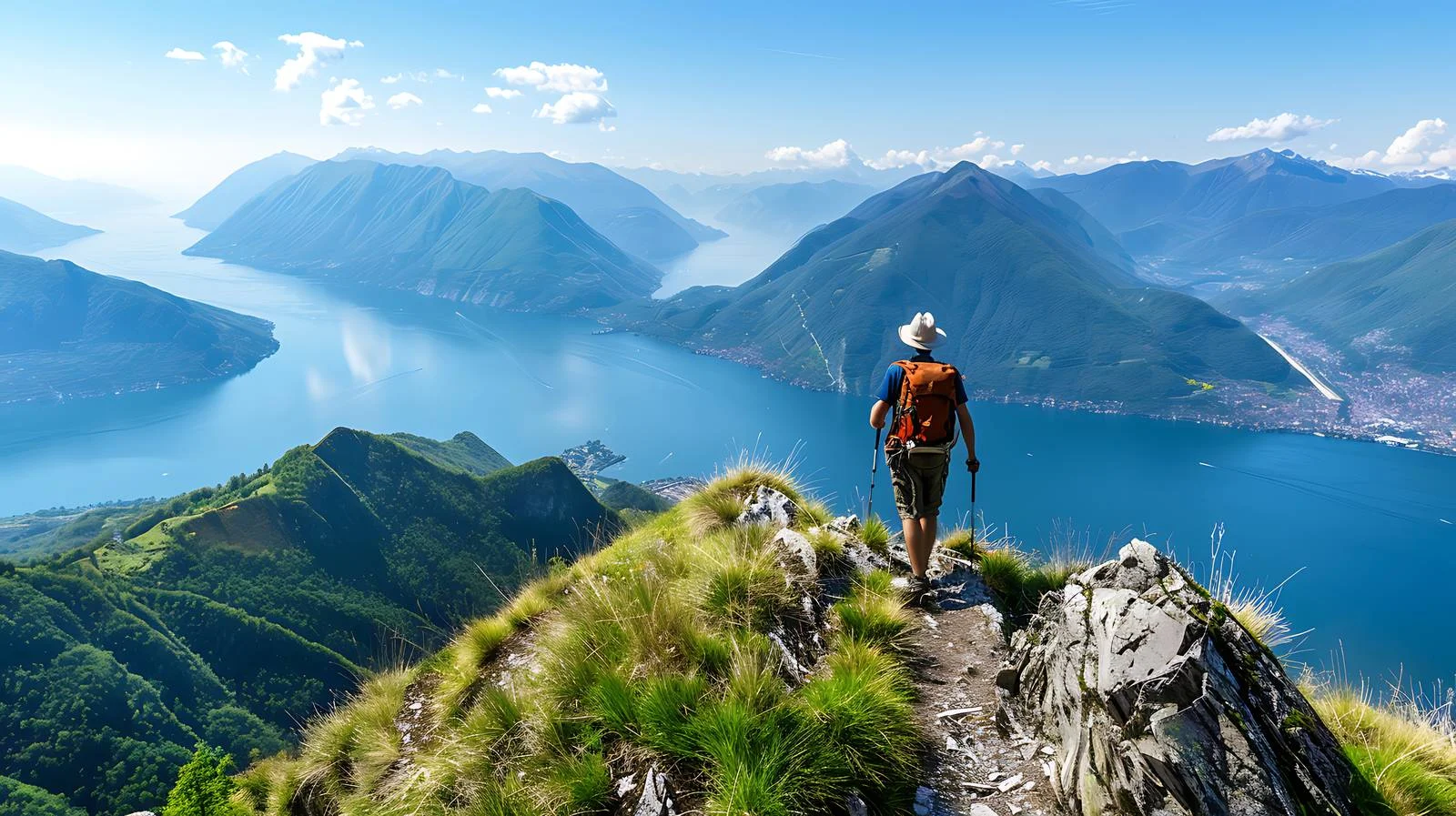 Scenic Mountain View Hiker Observation — free download from Dotvec