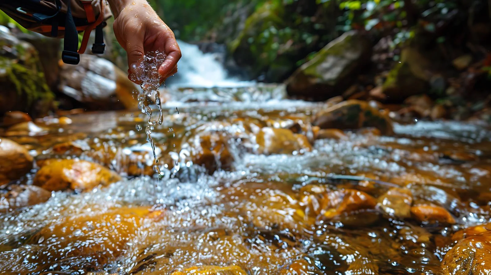 Hikers at Clear Water Source — free download from Dotvec