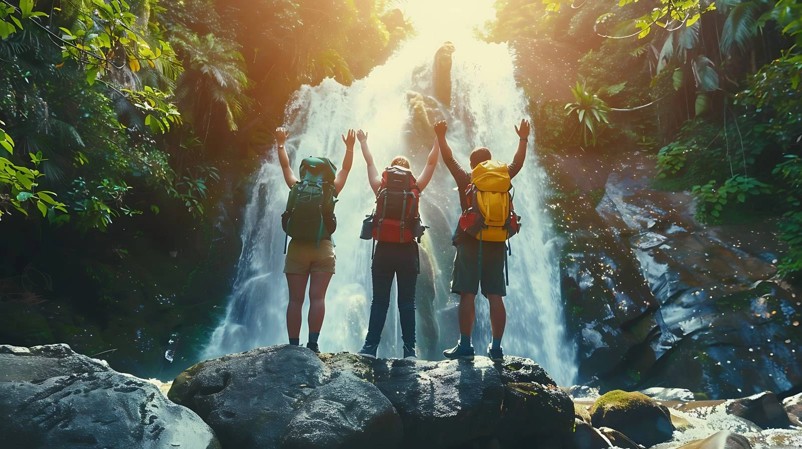 Awe-inspiring Hikers Celebrating Success — free download from Dotvec