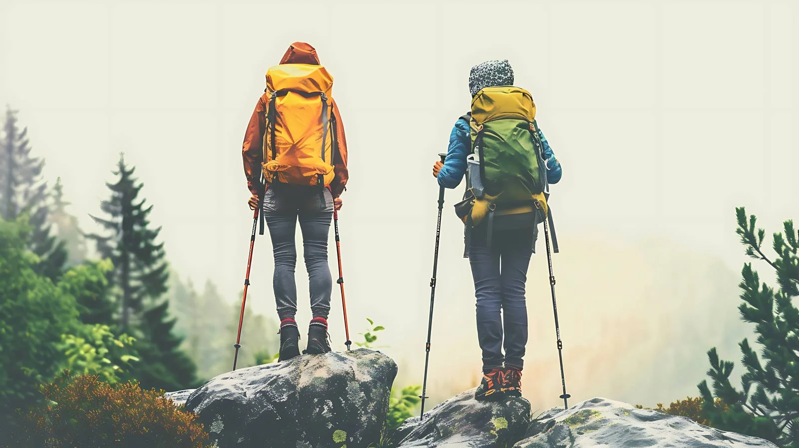 Active Hikers Gear Up for Adventure — free download from Dotvec