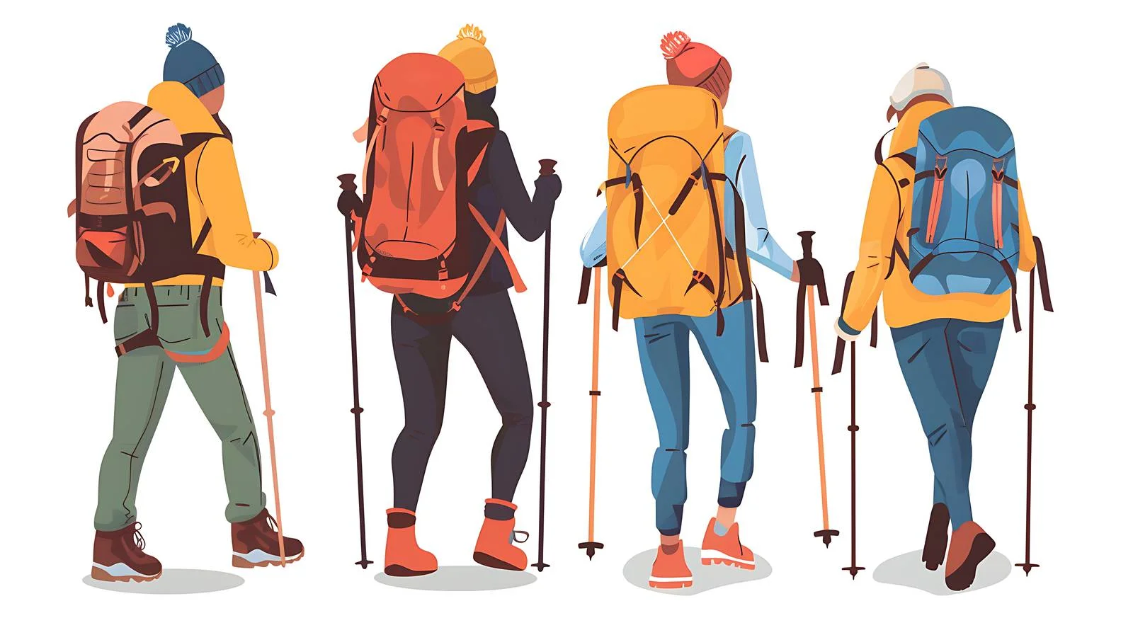 Hiking Essentials: Trekking Pole Usage — free download from Dotvec