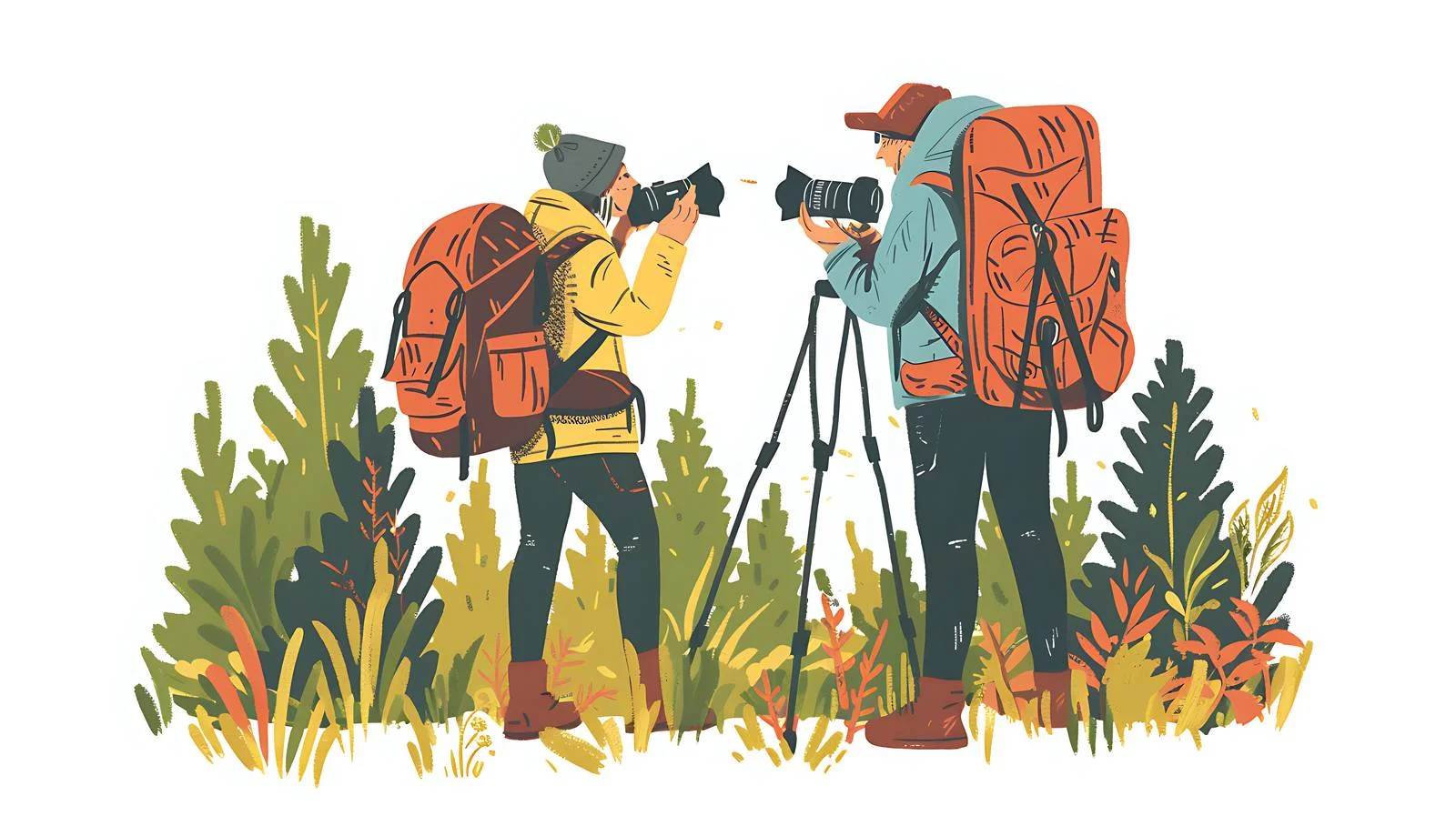 Adventure Hikers Capture Landscape with Camera — free download from Dotvec
