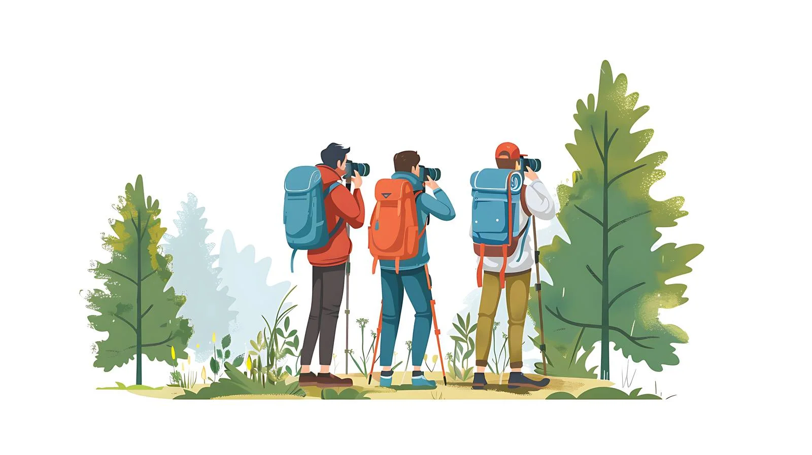 Adventure Hikers Camera Landscape Photography — free download from Dotvec