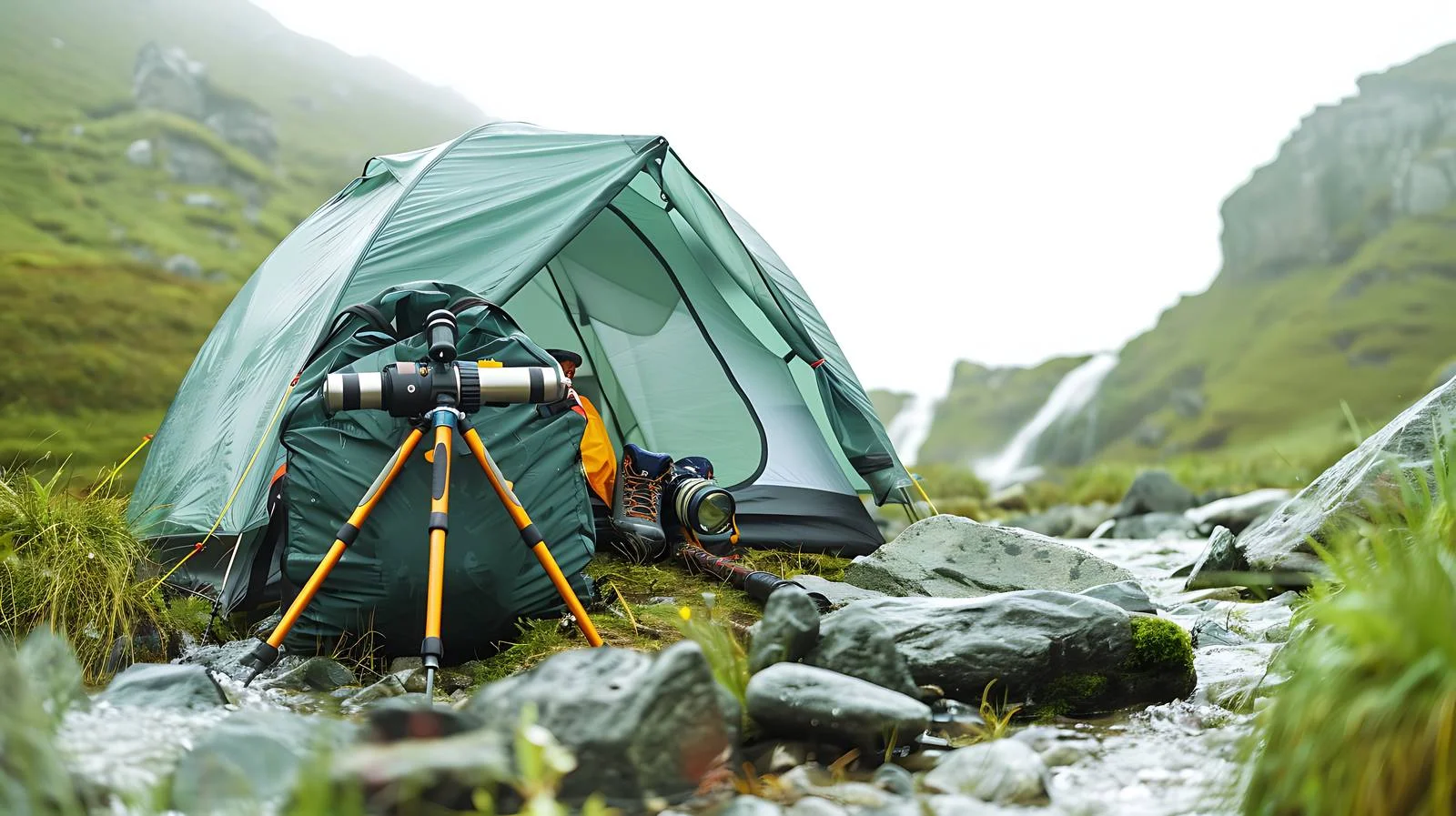 Essential Hiking Gear Setup — free download from Dotvec