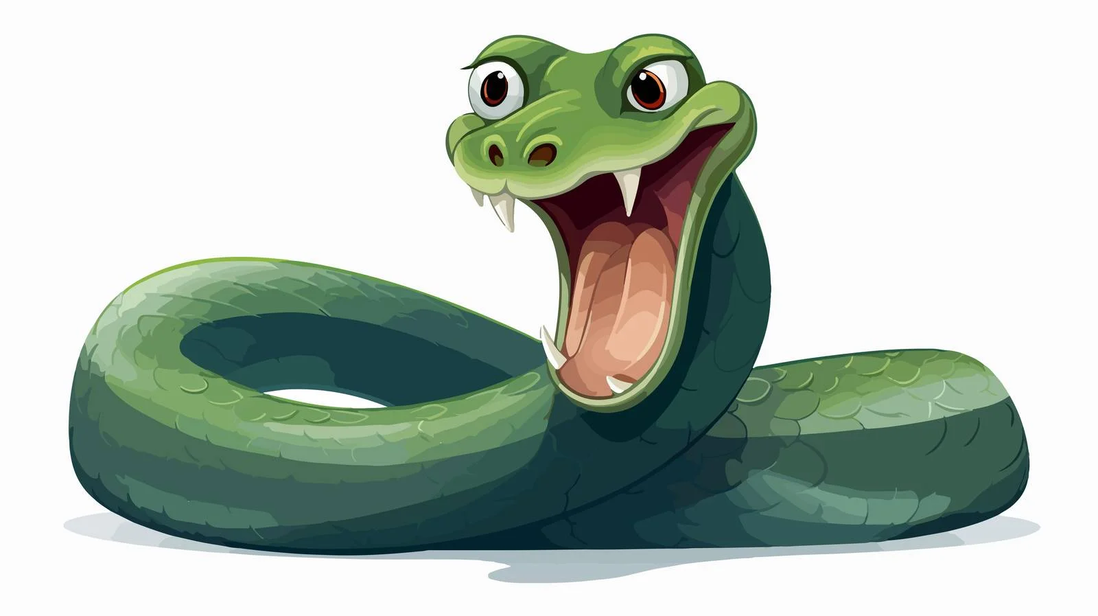 Hissing Snake Cartoon Illustration — free download from Dotvec