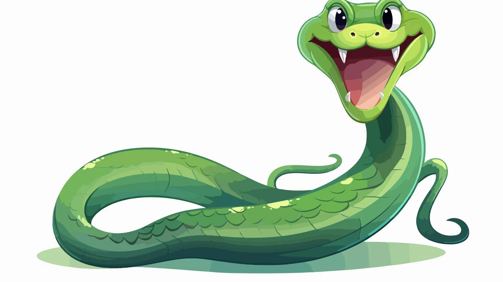 Hissing Snake Cartoon Illustration — free download from Dotvec