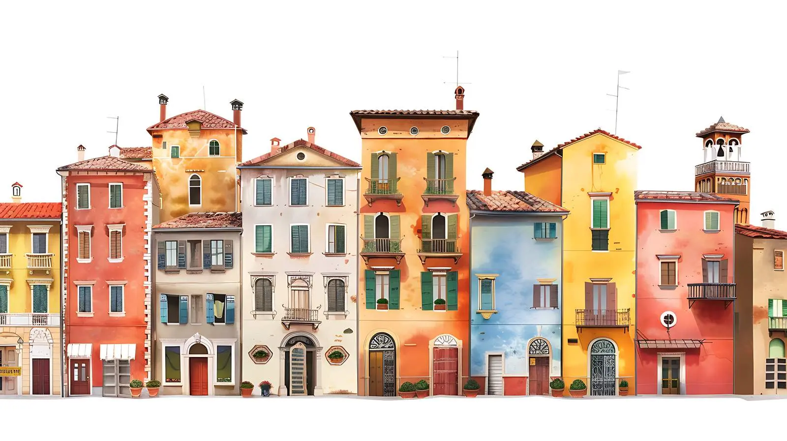 Historic Architecture in Traditional Italian Towns — free download from Dotvec