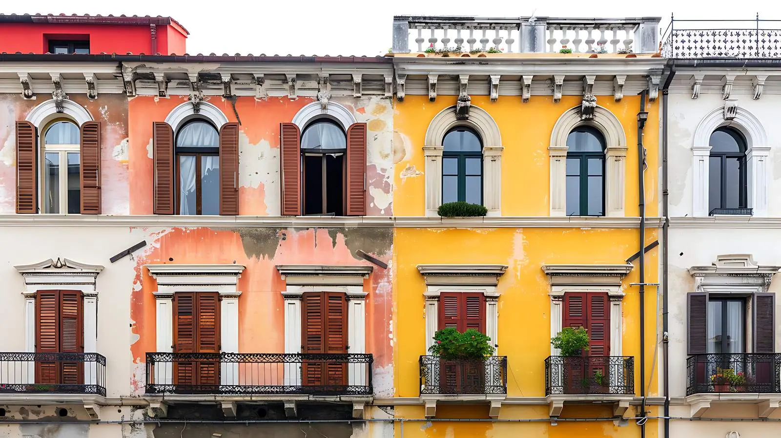 Historic Architecture in Traditional Italian Old Towns — free download from Dotvec