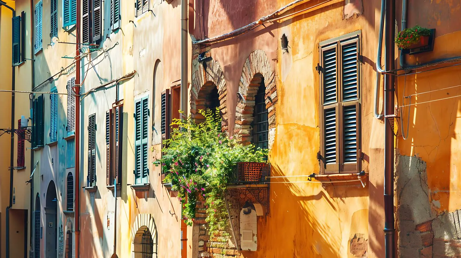 Historic Architecture of Traditional European Towns – free paint image from Dotvec