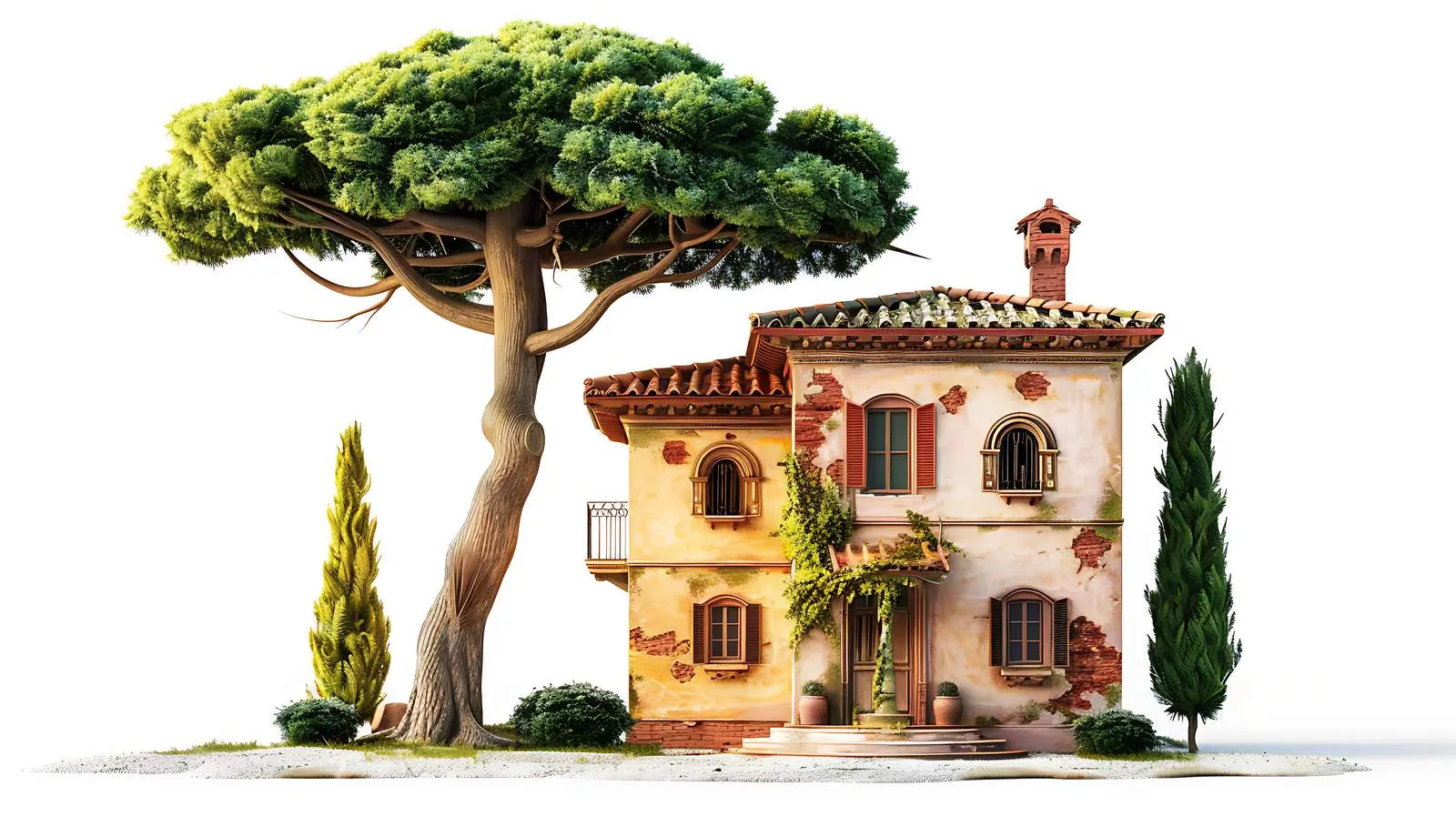 Historic Italian Architecture in Traditional Style — free download from Dotvec