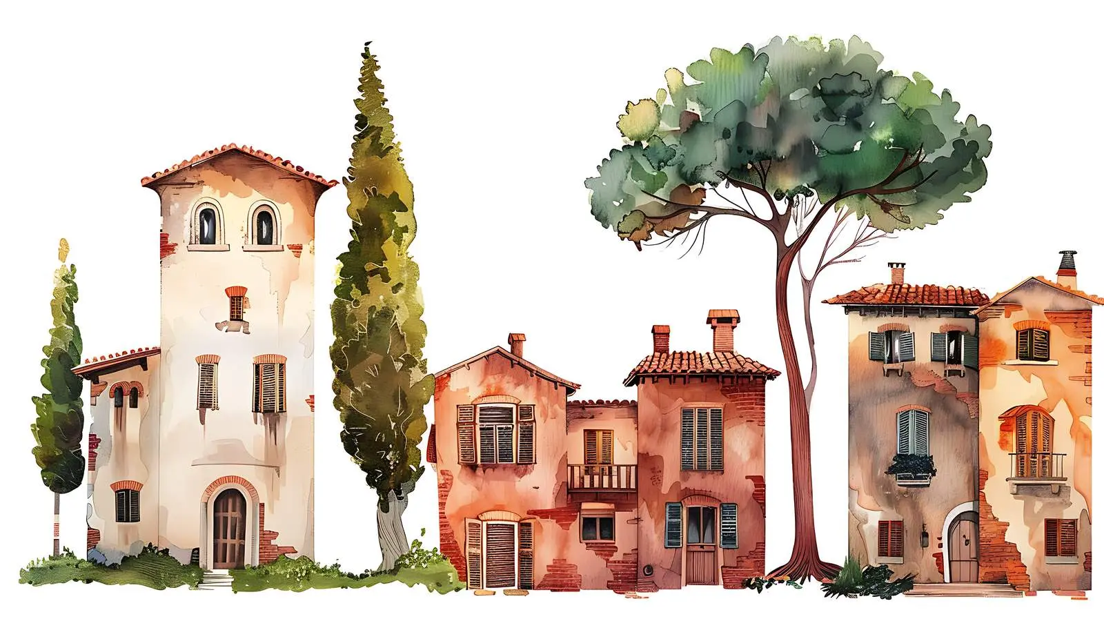 Historic Italian Architecture and Rustic Design — free download from Dotvec