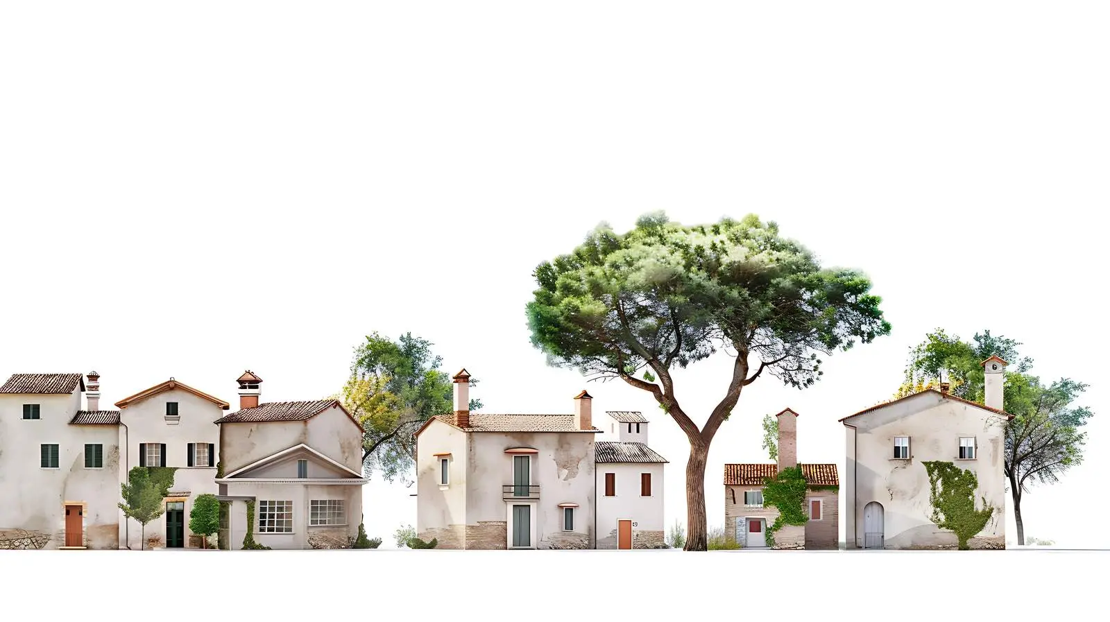 Historic Italian Architecture in Traditional European Style — free download from Dotvec