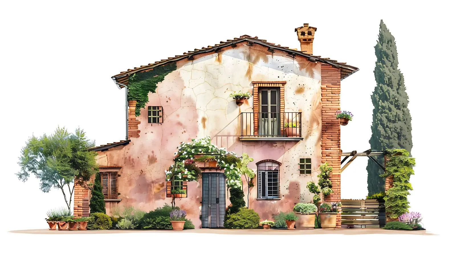 Traditional Italian Rustic Architecture Design — free download from Dotvec