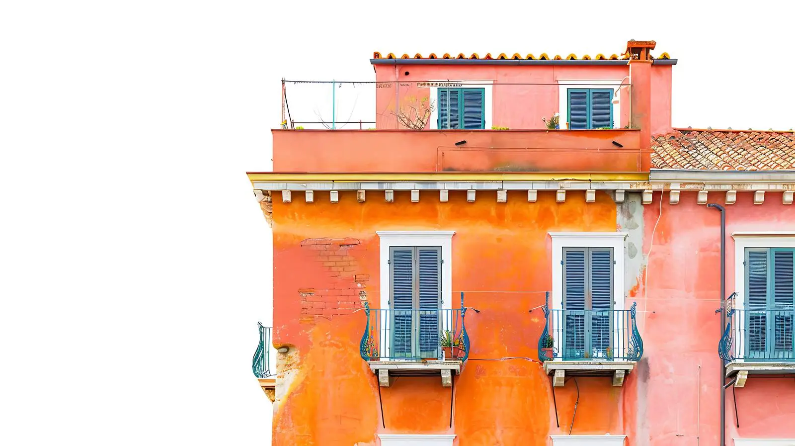 Historic Italian Architecture in European Old Town — free download from Dotvec