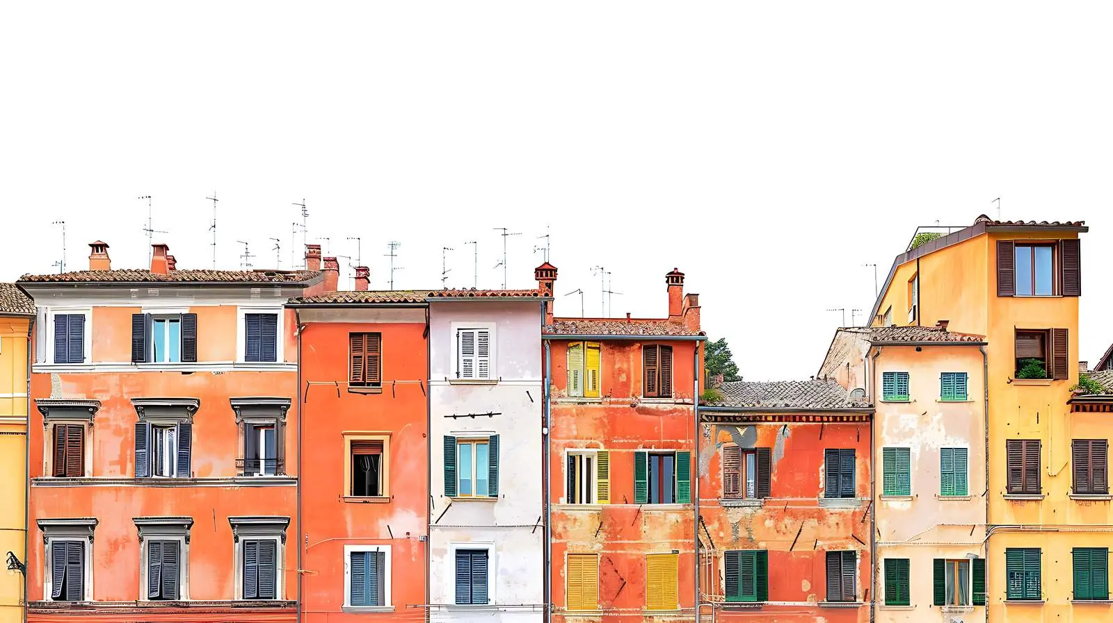 Historic Italian Architecture in Traditional European Town — free download from Dotvec