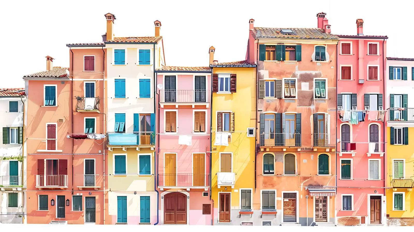 Historic Italian Architecture in Traditional European Town — free download from Dotvec