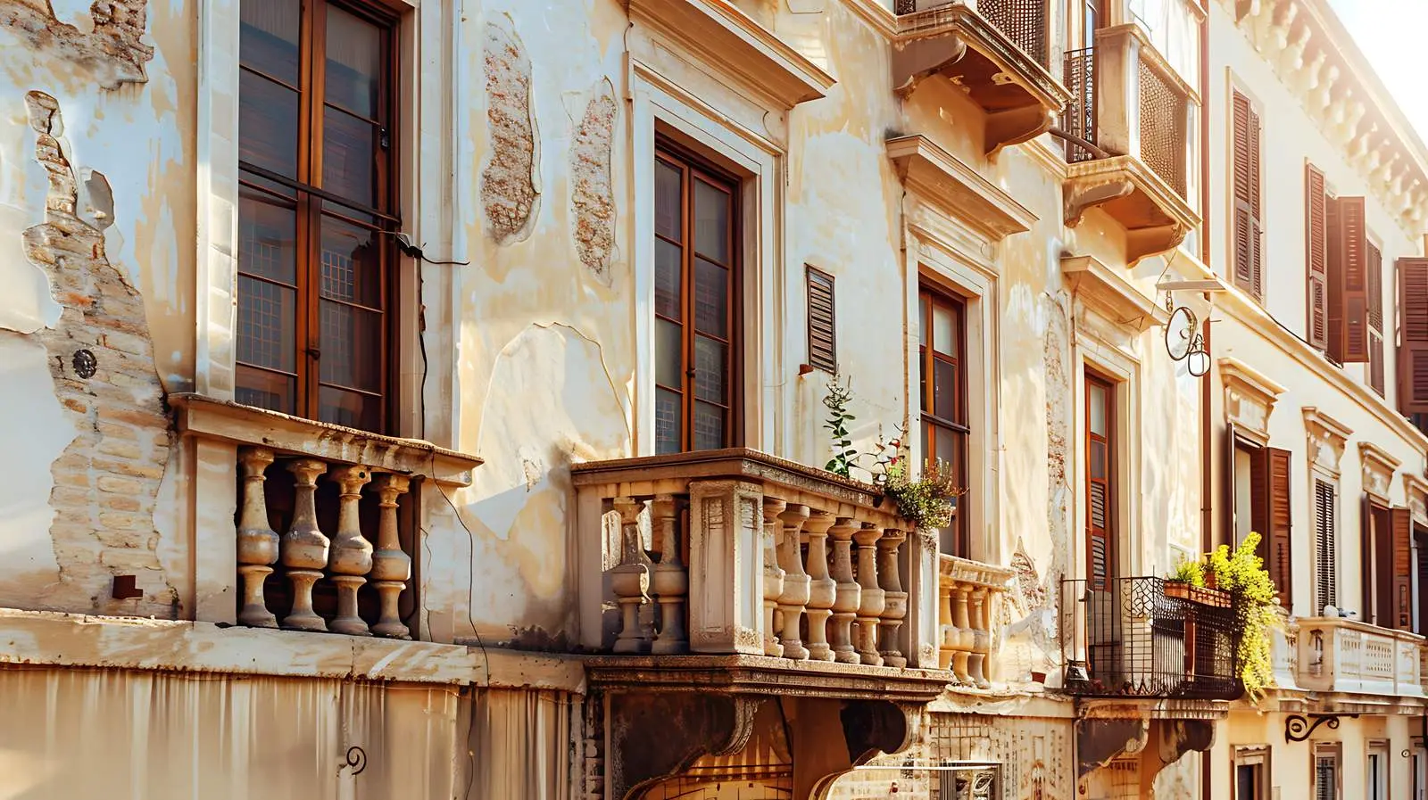 Historic Italian Architecture in European Old Town – free city exploration image from Dotvec