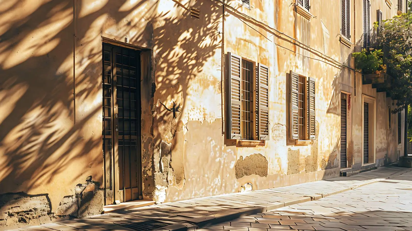 Historic Italian Architecture in Traditional European Town – free romantic architecture image from Dotvec