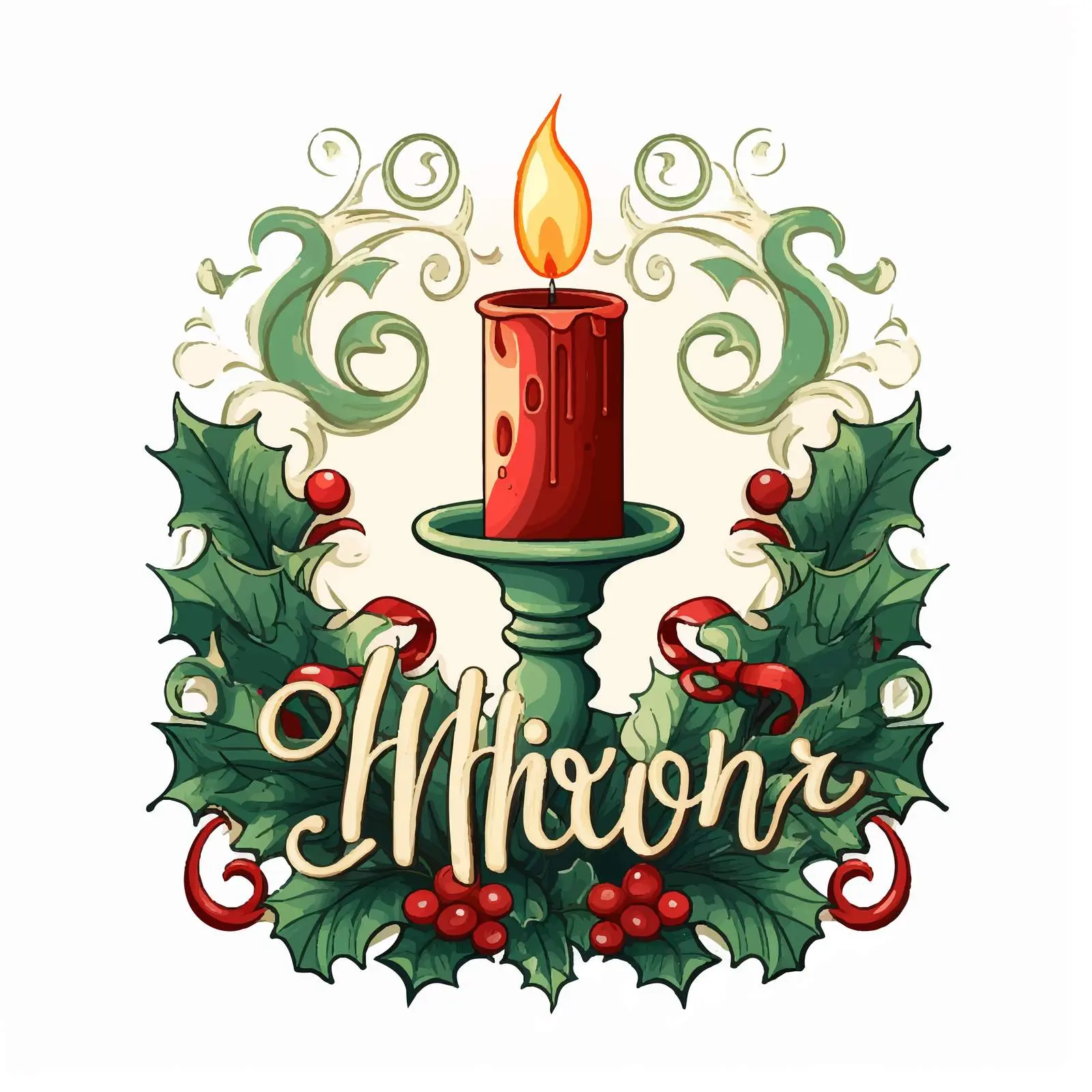 Handwritten Merry Christmas Calligraphy Vector — free download from Dotvec