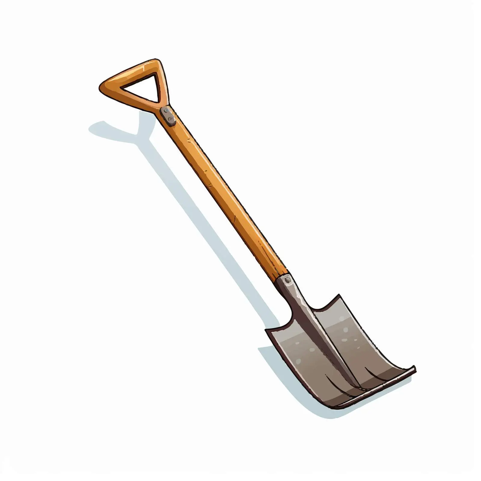 Top View Hoe Vector Illustration on White Background — free download from Dotvec