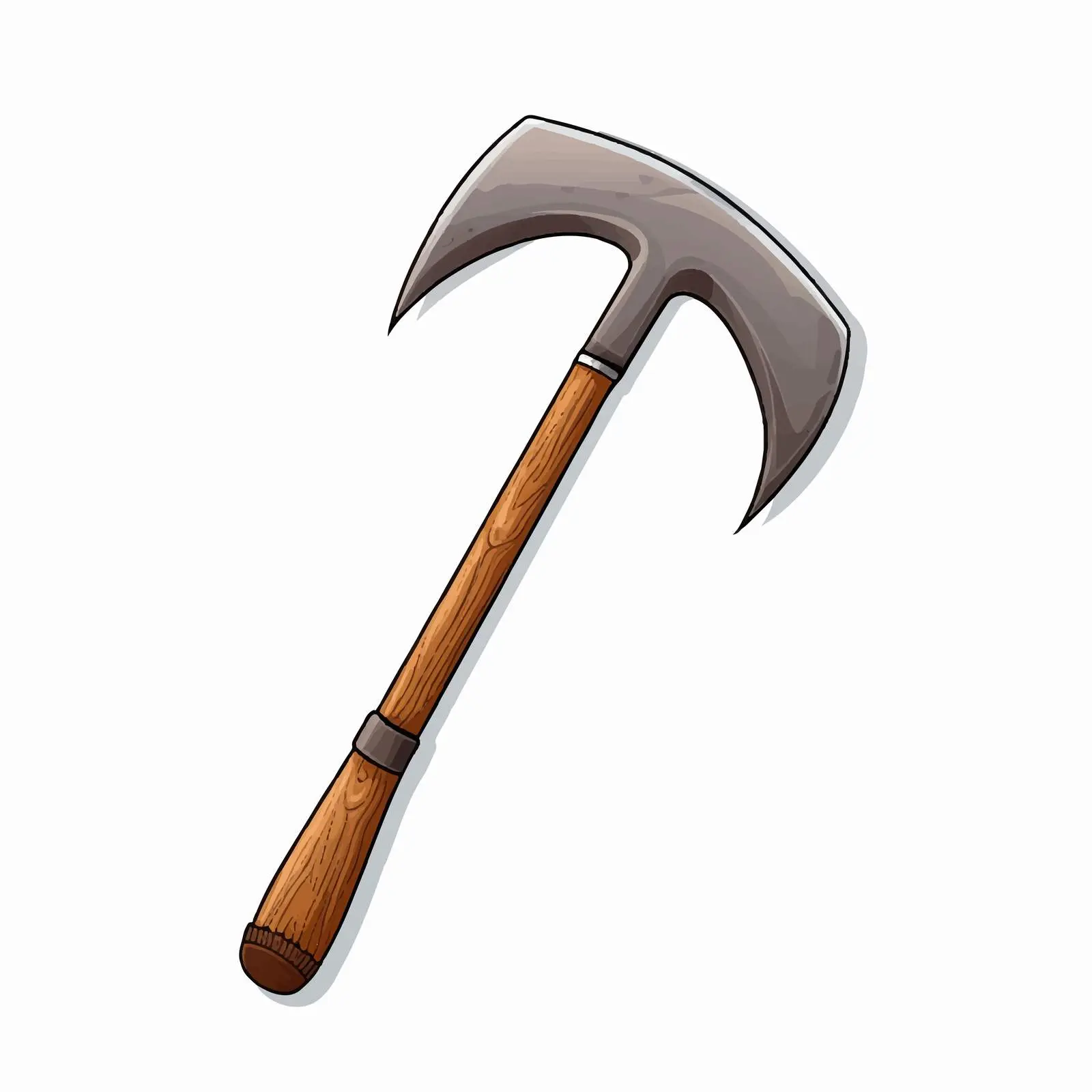 Top View Vector Illustration of Hoe — free download from Dotvec