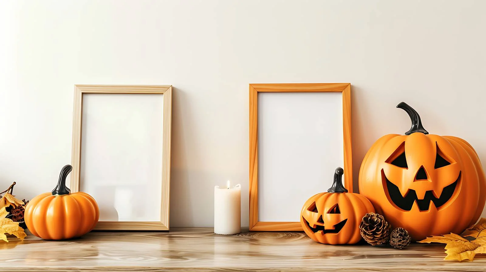 Holiday Pumpkin Decor Photo Concept — free download from Dotvec