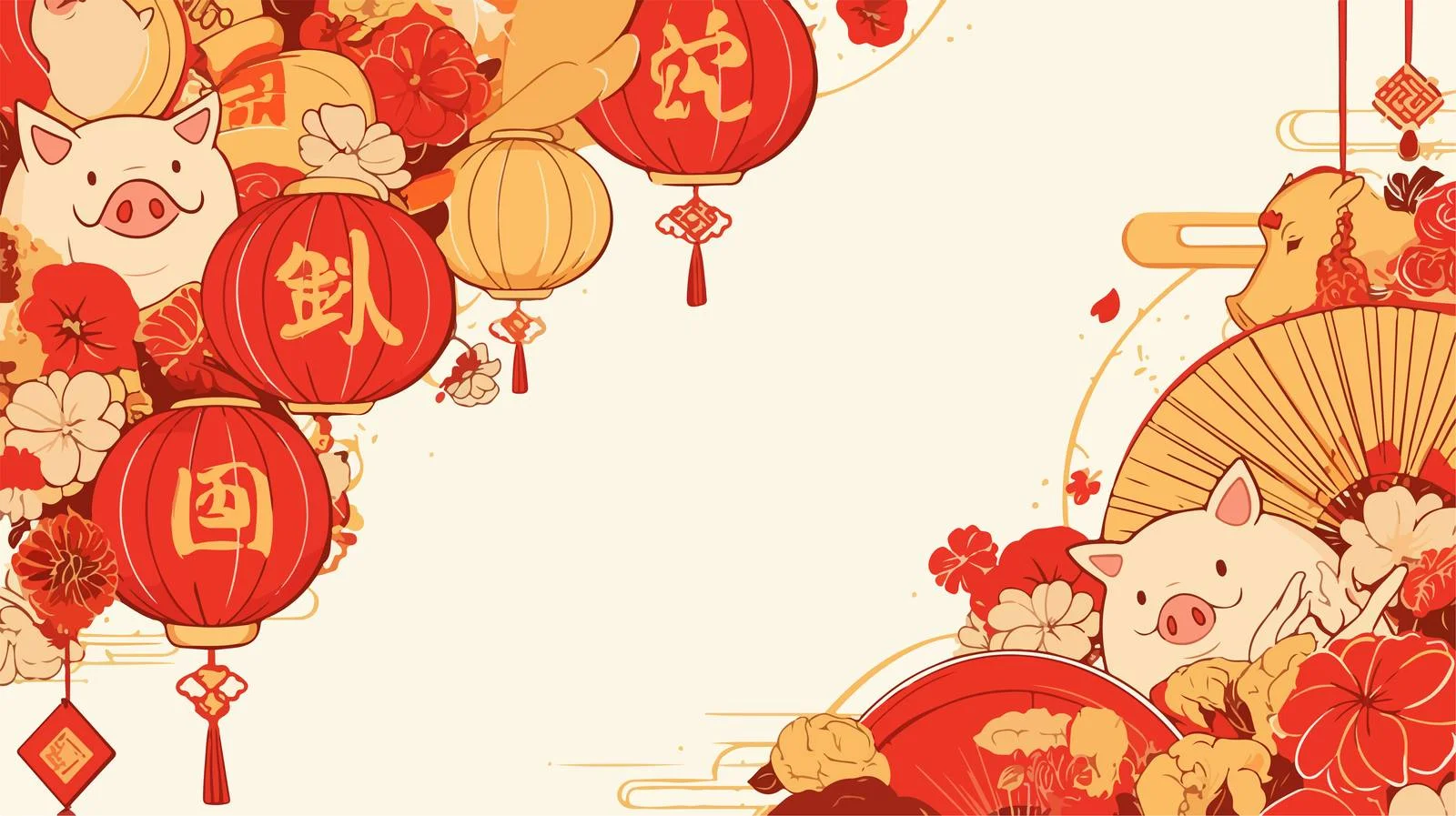 Festive Chinese New Year Banner Templates — free download from Dotvec