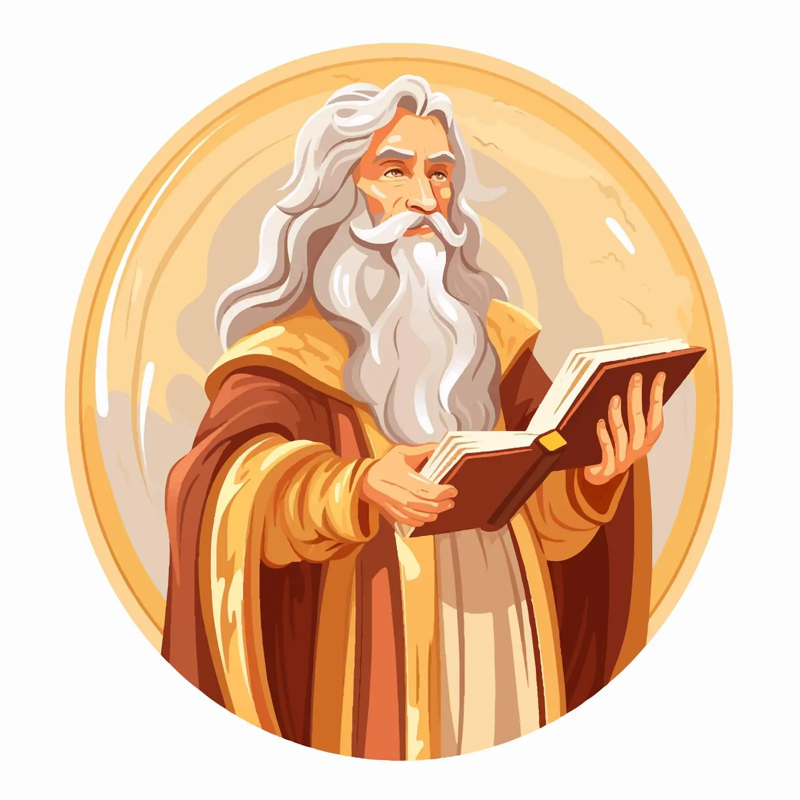 Moses Accepts the Law - Byzantine Illustration — free download from Dotvec