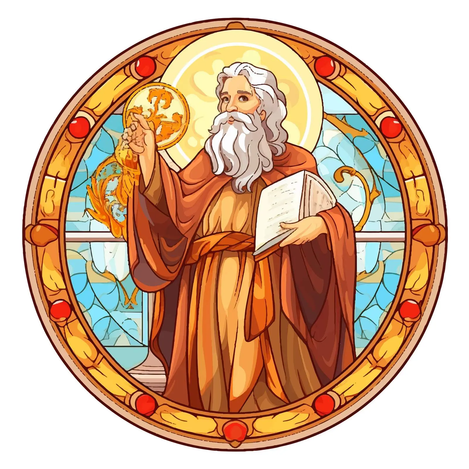 Moses Accepts the Law - Byzantine Illustration — free download from Dotvec