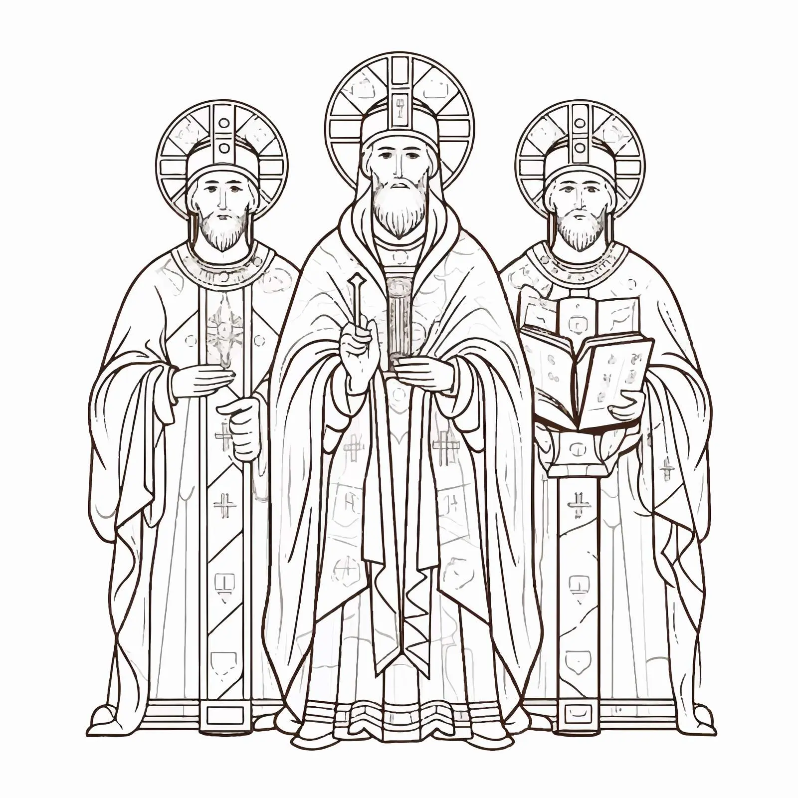 Holy Trinity Coloring Page Illustration – free ghost image from Dotvec