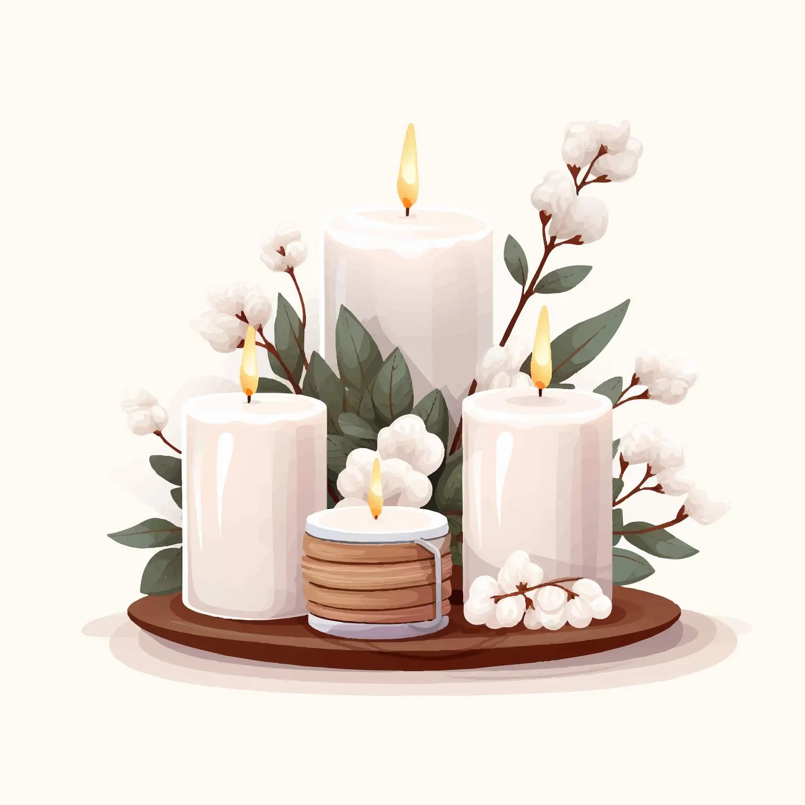 Cozy Interior Decor with Scented Candles — free download from Dotvec
