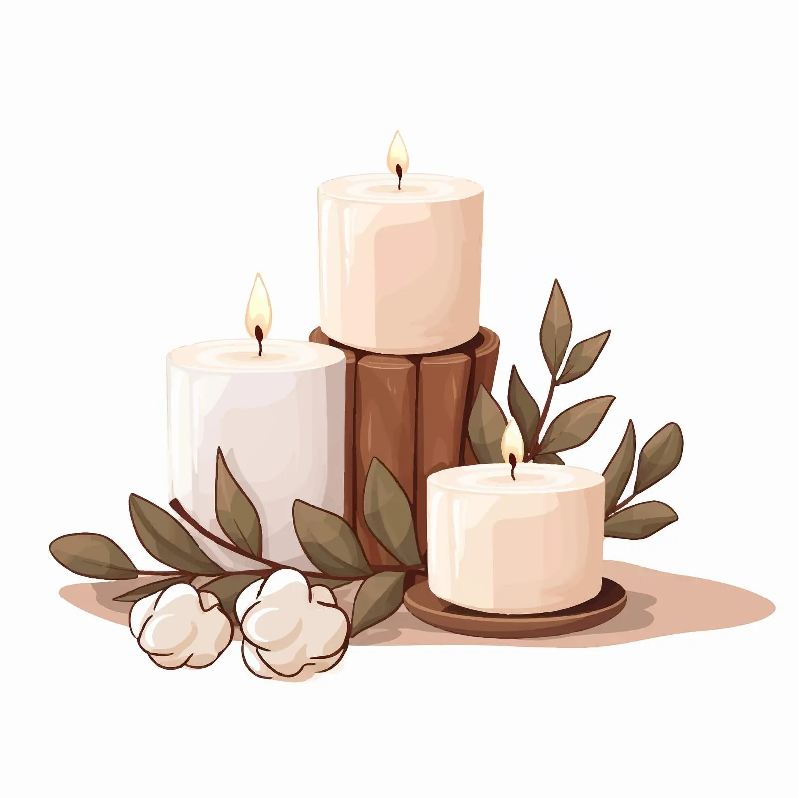 Cozy Interior Decorations with Scented Candles — free download from Dotvec