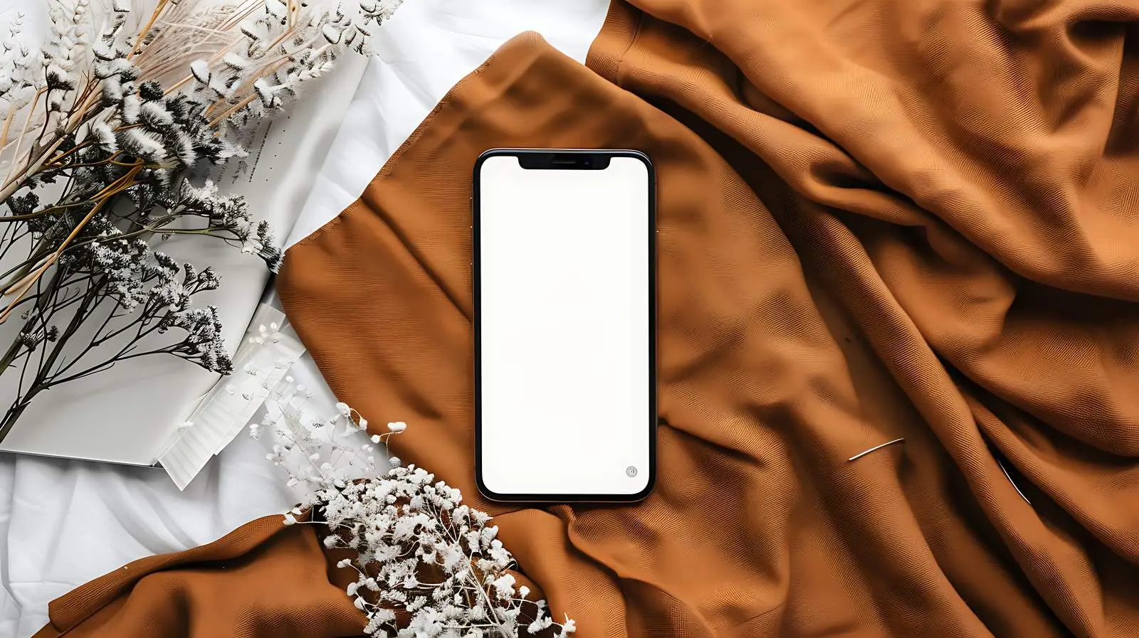 Stylish Home Office Desk with Mockup Device — free download from Dotvec