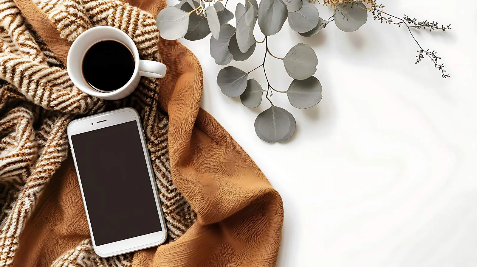 Modern Home Office Desk Workspace Mockup — free download from Dotvec