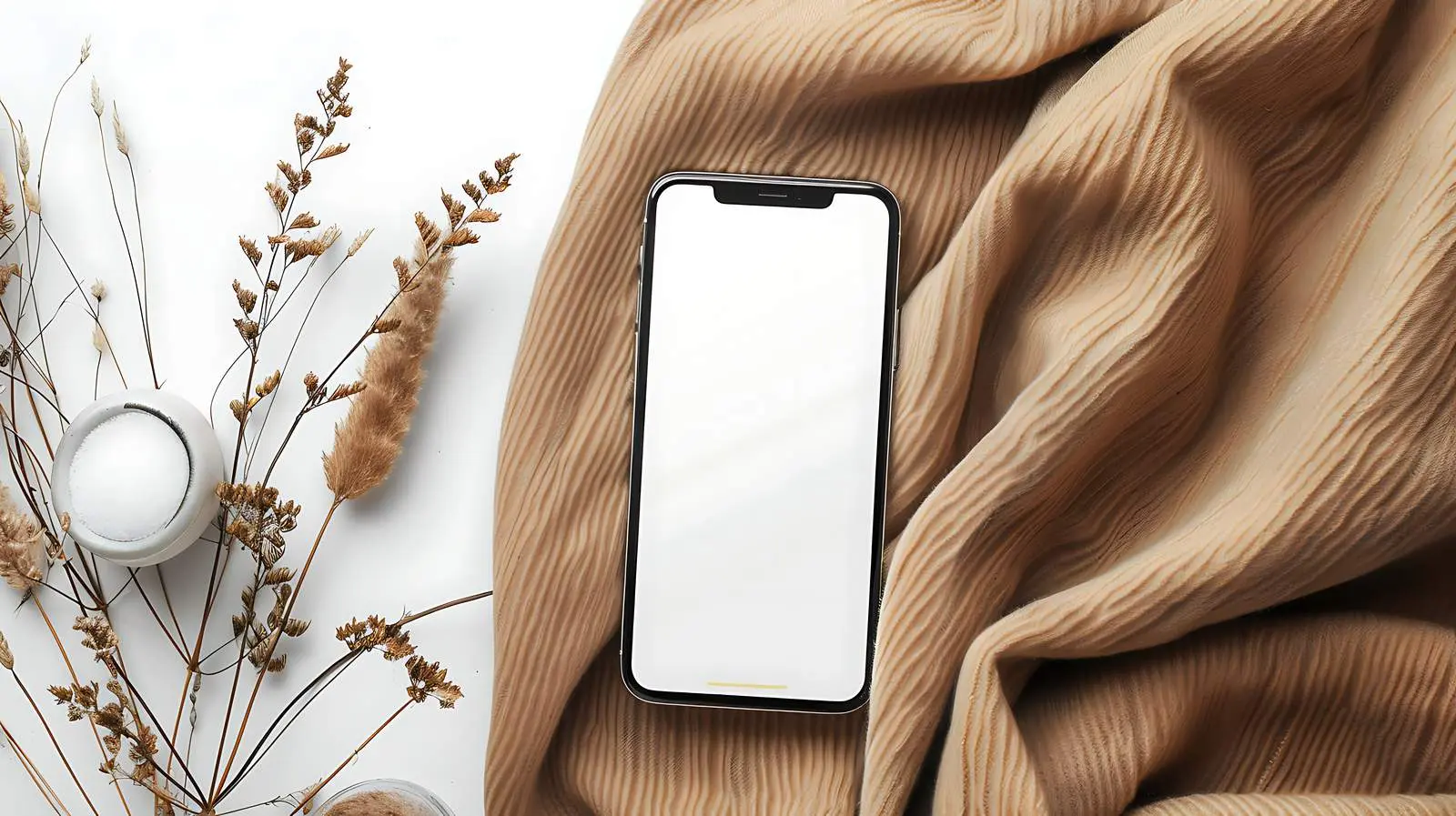 Elegant Home Office Desk Workspace Mockup — free download from Dotvec